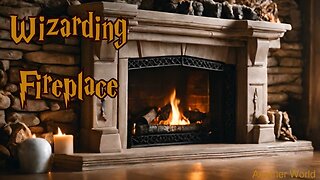 Wizarding World Fireplace | Hogwarts & Harry Potter inspired cozy fireplace for witches and wizards