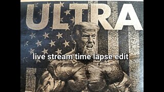 ULTRA MAGA TRUMP Laser Engrave Live Stream ( time lapse edit )