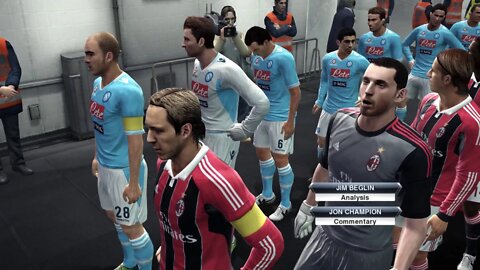 Pro Evolution Soccer 2013 - A.C. Milan vs S.S.C. Napoli - 1440p No Commentary