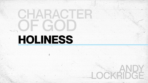 Holiness