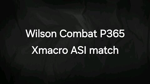 ASI Wilson Combat P365 Xmacro
