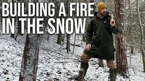 Building a Fire & Harvesting Drinking Water in the Snow | ON Three