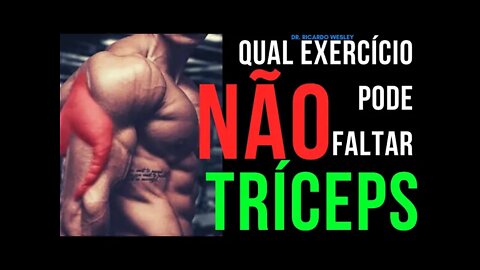 HIPERTROFIA do TRÍCEPS. Qual exercício não pode faltar? ERROS, exercícios, execução e treino.