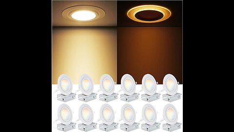 12 Pack 6 Inch New Construction Integrated LED Recessed Review link in the description