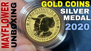 2020 Mayflower Gold Coins & Silver Medal Unboxing