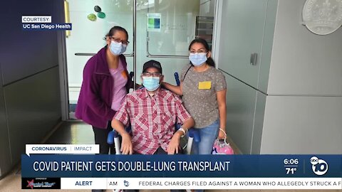 Double-lung transplant gives COVID-19 survivor a second chance at life