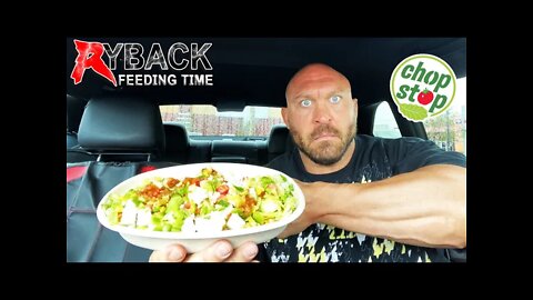 Ryback Feeding Time: Chop Stop Vegan Bowl with Extra Protein + BBQ Pop Chips Mukbang