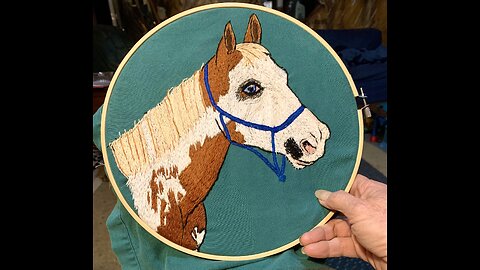 Embroidery art : Paint mare