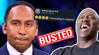 Stephen A Smith Gets BUSTED Using Fake Story From "Ballsack Sports" On ESPN
