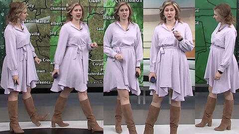 Hannah's weather forecast (3/17/23) | Pregnant weather girl in boots