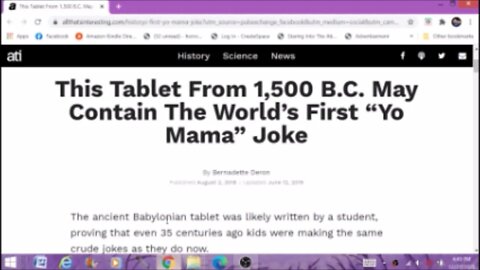 Tablet From 1500 BC Contains The First Yo Mamma Joke Paranormal News