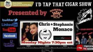 Chris and Stephanie Monaco of Amendola Familiy Cigars, I'd Tap That Cigar Show Episode 164