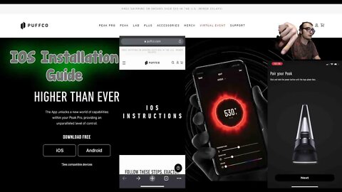 Puffco Peak Pro IOS App Step By Step Installation Tutorial Walk Thru 🥳😎💨💨