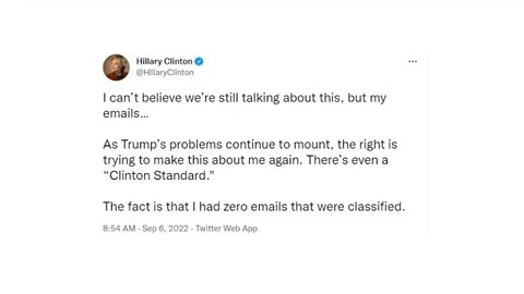 Hillary's Tweet