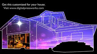 Silent Night Christmas House Projection Mapping Video Sample