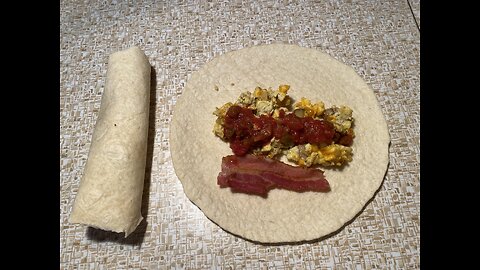 Breakfast Wraps, quick, easy and cheap