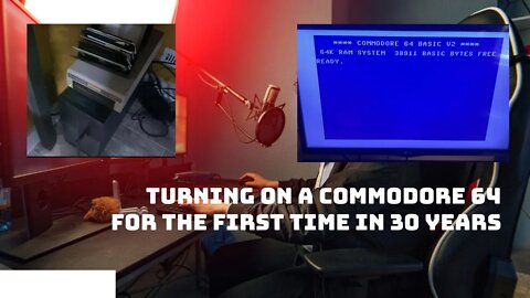Turning on a Commodore 64 for the first time in 30 years