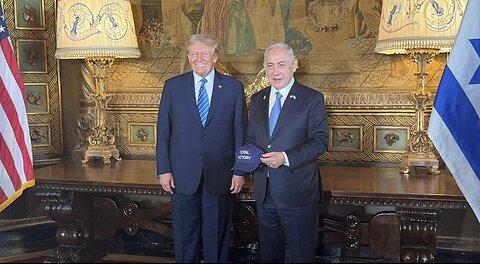 President Trump meets with Israeli Prime Minister Benjamin Netanyahu at Mar-a-Lago