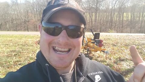 Useing my Betstco Towable backhoe to dig a ditch for my water line to the new property