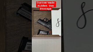 Hidden Gun Storage Shadow Box #gun