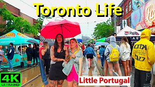 【4K】Biggest Street Festival Toronto Portugal Canada 🇨🇦