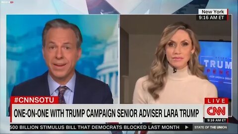 LOL: Lara Trump Sends CNN's Tapper into #TRIGGERED Meltdown