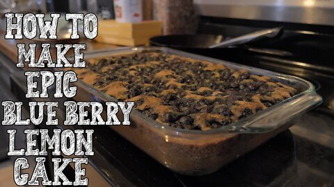 How To Make Epic Gluten Free/Dairy Free Blue Berry Lemon Cake! | Baking With James