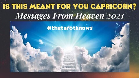 CAPRICORN: IS THIS MESSAGE FROM YOUR LOVED ONES? #tarot #thetarotknows #capricorn #horoscope