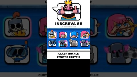 TODOS OS EMOTES - CLASH ROYALE PARTE 5