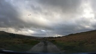 Driving on a farm road in Dartmoor 24th March 2023