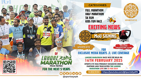 🔥Breaking News: Historic MoU Signed! | LIVE: Lahore Marathon Series | Exclusive Coverage 🏃🎥"