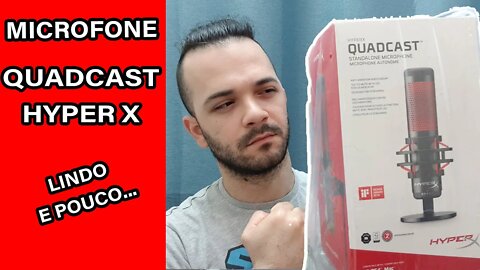 Microfone HyperX QuadCast - NEM A CAIXA E FEIA NESSA UNBOXING