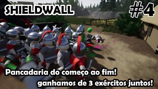 Guerra contra 3 exércitos ao mesmo tempo! Shieldwall - Simulador de Guerra - Gameplay PT-BR