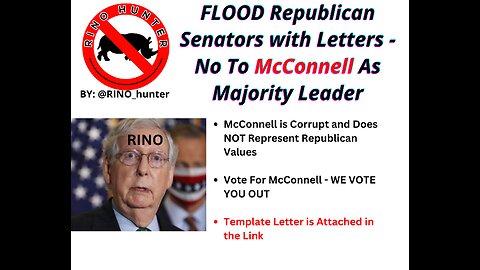 FLOOD Republican Senators with Letters - No To McConnell As Majority Leader