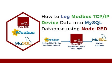 Modbus TCP Device Data Logging in MySQL Database from Node-RED | IoT | IIoT | Industry 4.0 |