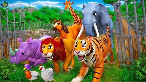 The Great Zoo Escape_ Forest Wild Animals vs Gorilla Trap _ Animal Revolt Battles _ Funny Animals-en