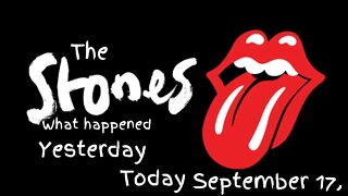 The Rolling Stones History What Happened Today September 17,