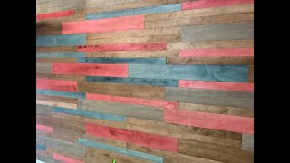 DIY Accent wood wall, no Nails or Glue.|Paulstoolbox