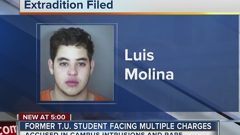 Former TU student facing multiple charges
