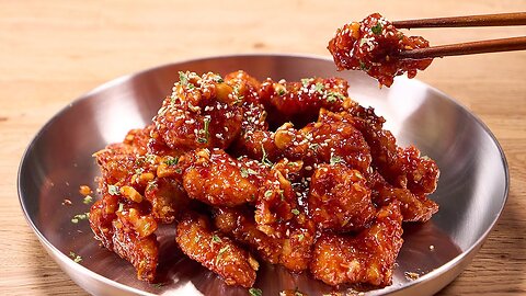 KOREAN SWEET CHILI CHICKEN : The most delicious chicken dish in the world