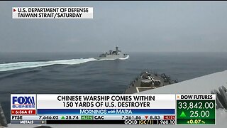 Chinese warship comes within 150 yards of US destroyer