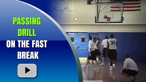 Basketball Pressure Passing Drill on the Fast Break - Coach Joe Wootten