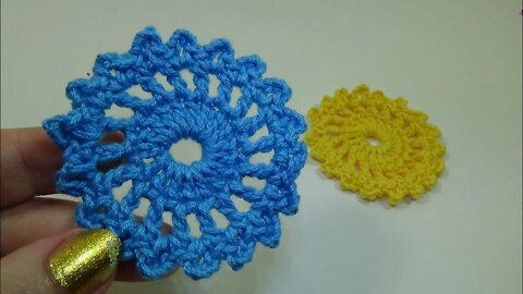 How to crochet circle motif free written pattern in description