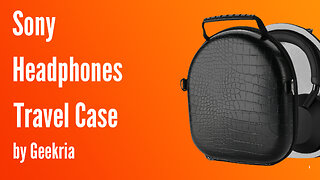 Sony Over-Ear Headphones Travel Case, Hard Shell Headset Carrying Case | Geekria