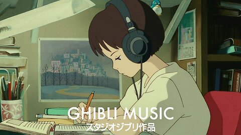 BGM Ghibli Studio Music 📚 Study Together For 2 Hours And Relax Ghibli Playlist