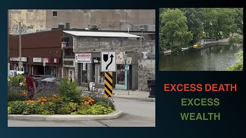 Skateboard travels through a historic downtown