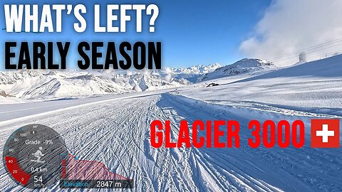 [4K] Skiing Glacier 3000, What's Left? - Early Season, Diablerets Vaud Switzerland, GoPro HERO11