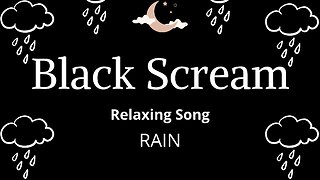 BLACK SCREAM - RAIN. Sleep in 5 minutes. Sleep and Relaxation. #sleep #relaxation #rain