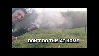 Spray painting a suppressor...it doesn't end well