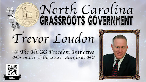 Trevor Loudon in Sanford, NC at The NCGG Freedom Initiative - 11/13/21